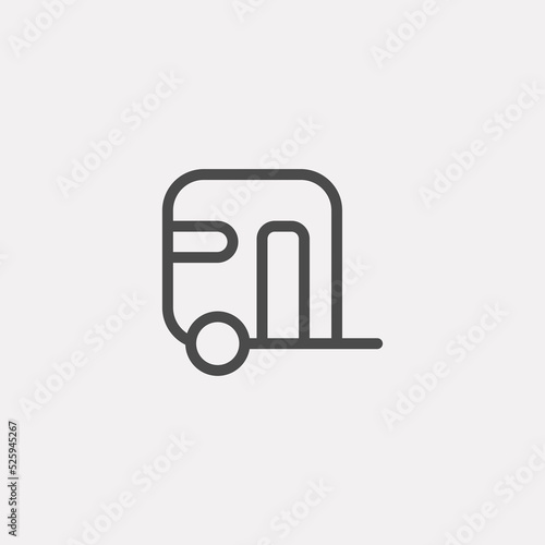 Caravan vector icon sign symbol