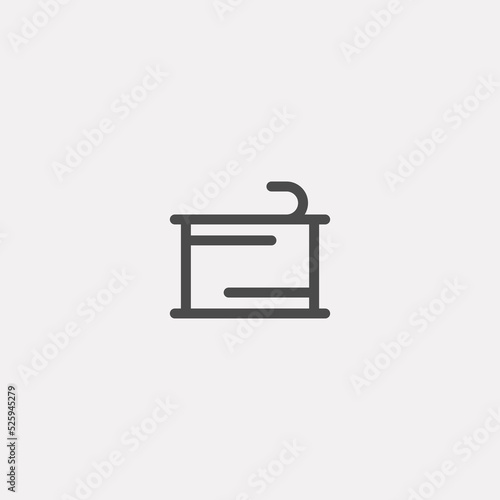 Canned food vector icon sign symbol