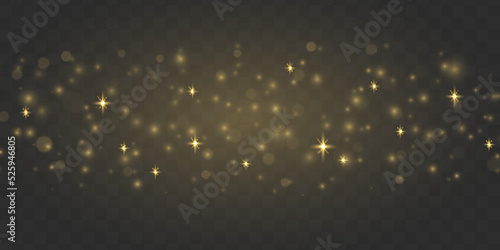 Blur sparks stars, gold dust, sparkle lights bokeh