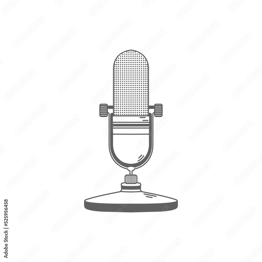 microphone icon symbol vector design microphone icon symbol vector design