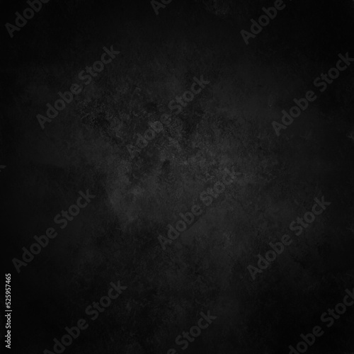 Black concrete texture background, old grunge rough background for website banner design © Anlomaja