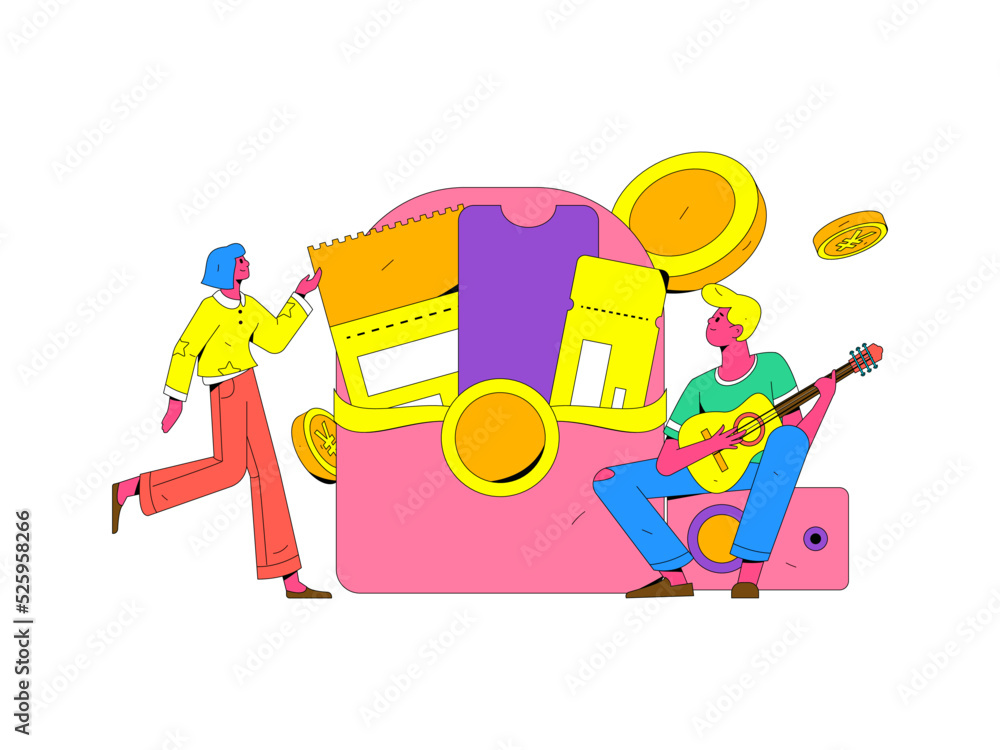 Red envelope pull new promotion vector use concept illustration
Red envelope pull new promotion vector use concept illustration