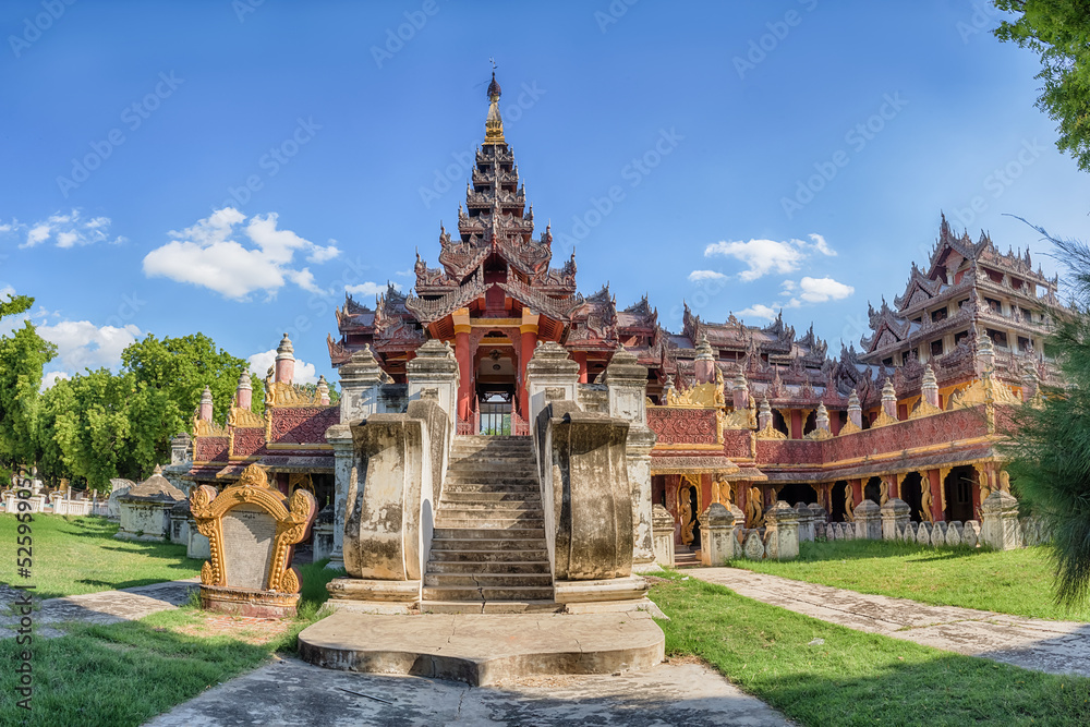 Bagaya monastery at Amarapura Mandalay Myanmar