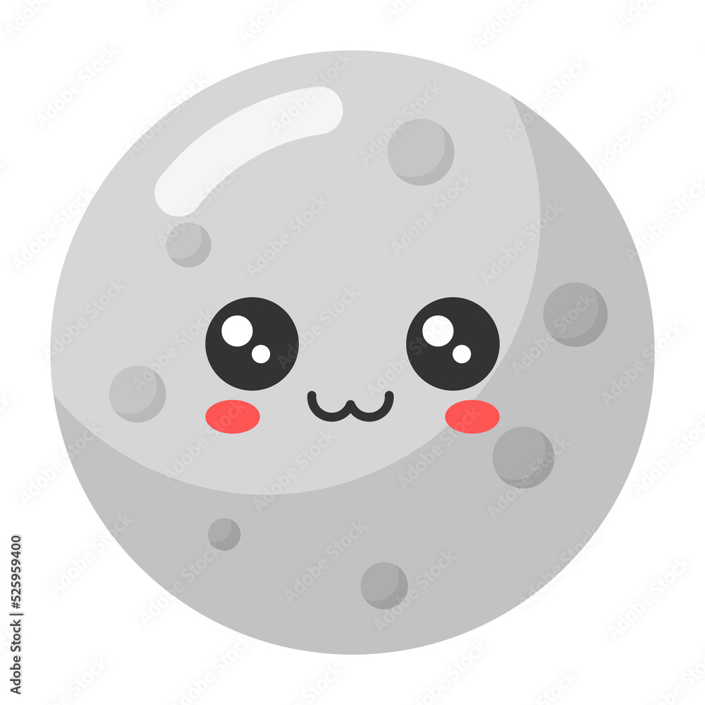 Obraz premium Moon icon.