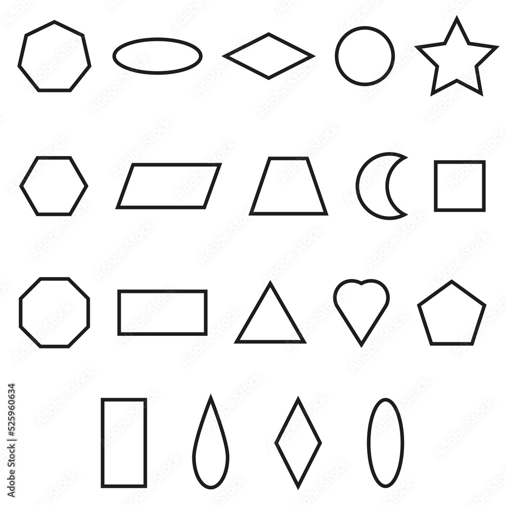 different geometric shapes lines. Vector illustration. stock image. different geometric shapes lines. Vector illustration. stock image.