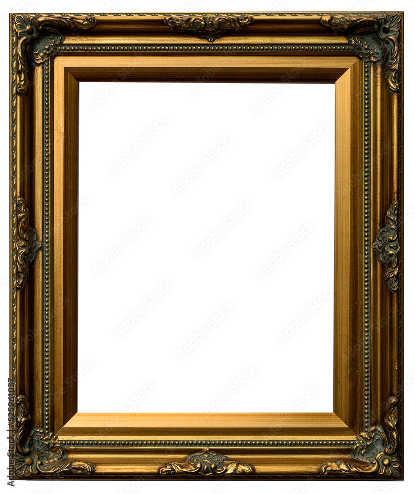 PNG Of Ornate Open Gold Frame Stock Photo Adobe Stock