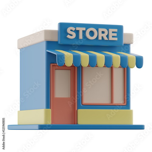3D Store Icon