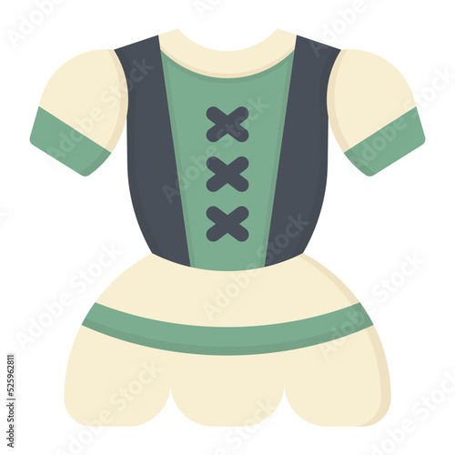 dirndl flat icon