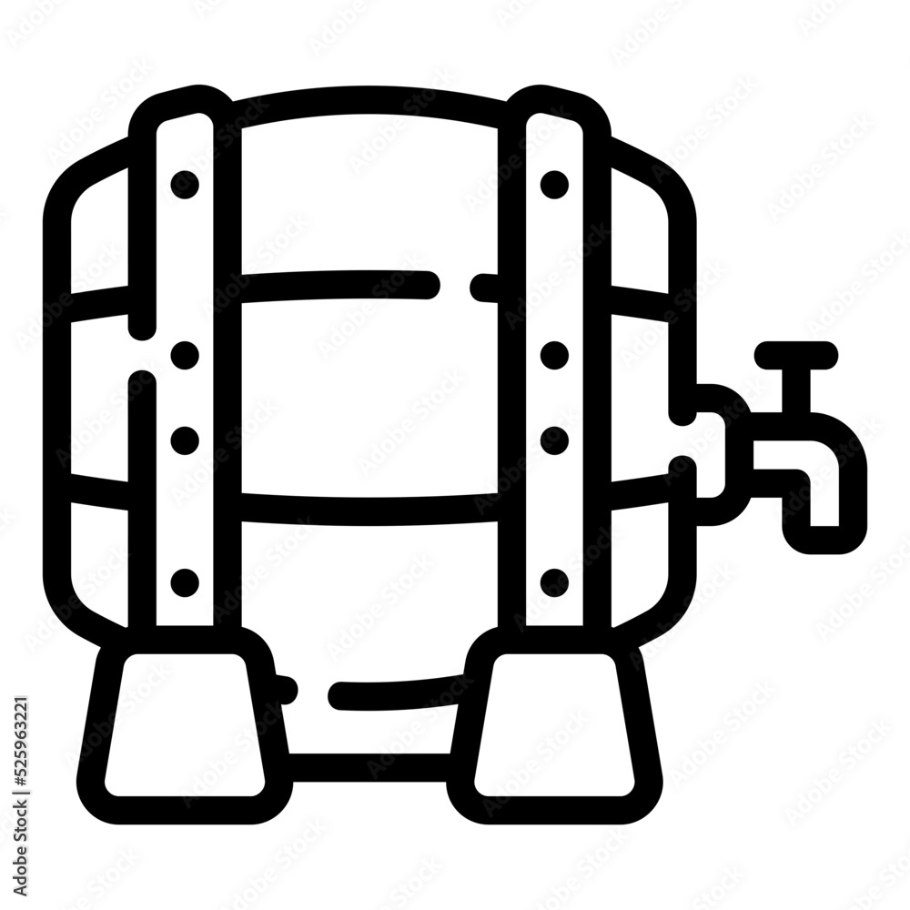 barrel line icon barrel line icon