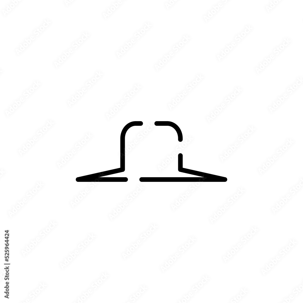 Hat, Accessory, Fashion Dotted Line Icon Vector Illustration Logo Template. Suitable For Many Purposes. Hat, Accessory, Fashion Dotted Line Icon Vector Illustration Logo Template. Suitable For Many Purposes.