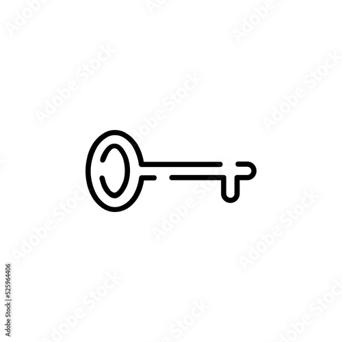 Key Dotted Line Icon Vector Illustration Logo Template. Suitable For Many Purposes. © Lalavida