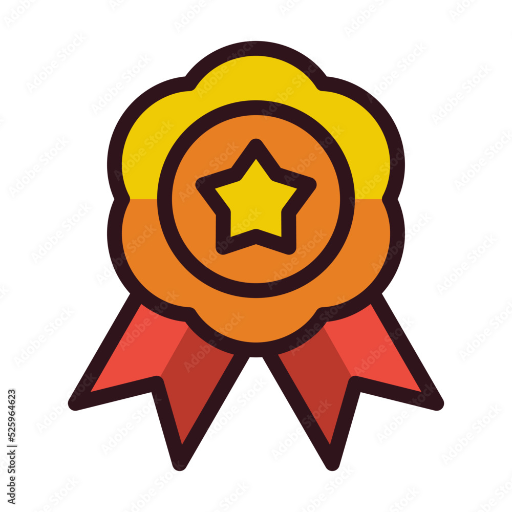 Fototapeta premium gold star award on a white background