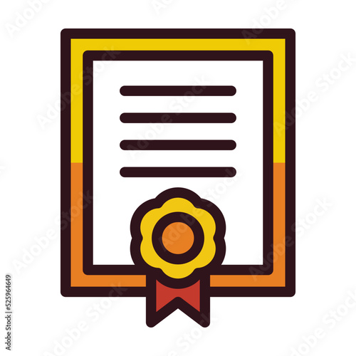 certificate on a white background