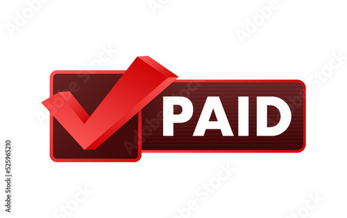 Vintage paid, great design for any purposes. Vector stock illustration.