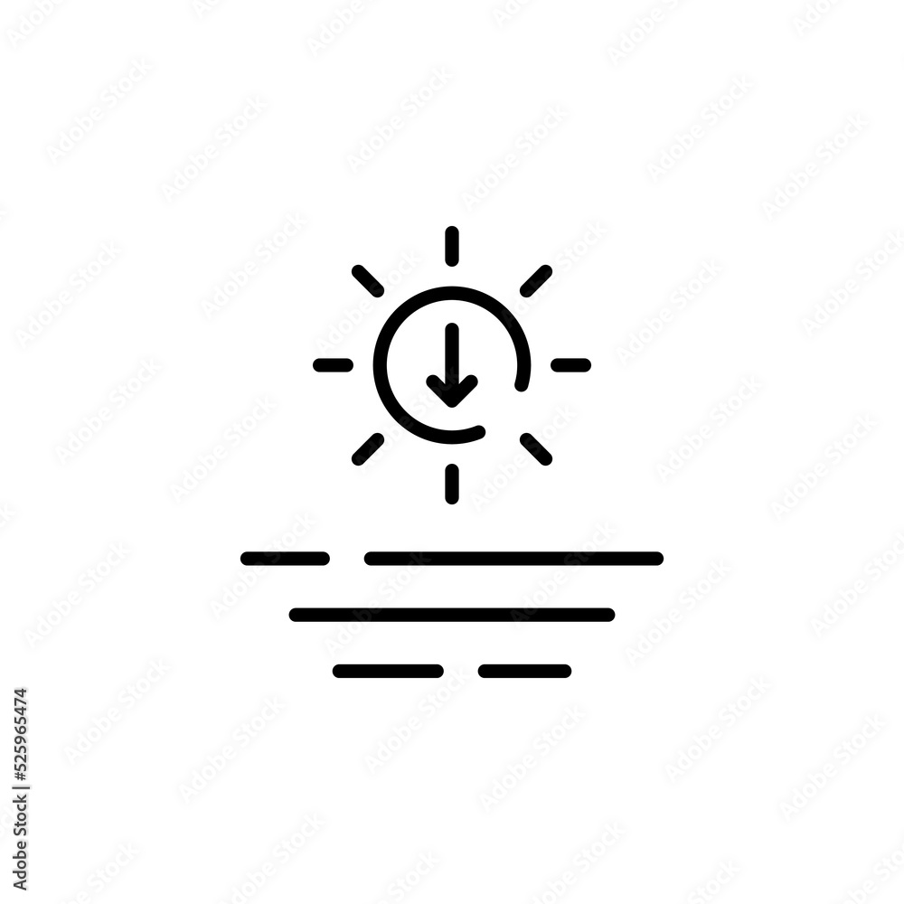 Sunrise, Sunset, Sun Dotted Line Icon Vector Illustration Logo Template. Suitable For Many Purposes. Sunrise, Sunset, Sun Dotted Line Icon Vector Illustration Logo Template. Suitable For Many Purposes.