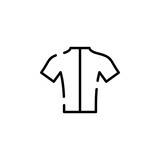 Shirt, Fashion, Polo, Clothes Dotted Line Icon Vector Illustration Logo Template. Suitable For Many Purposes.