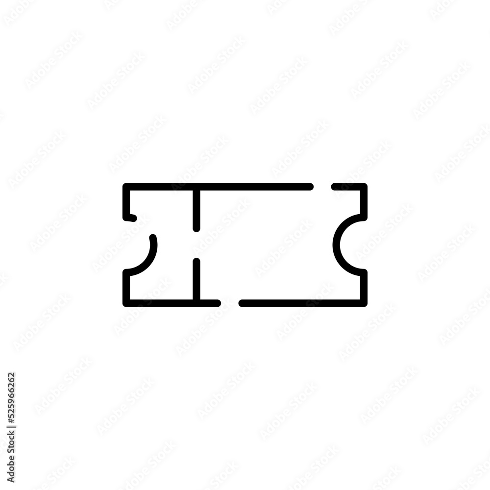 Ticket, Pass, Event, Voucher Dotted Line Icon Vector Illustration Logo Template. Suitable For Many Purposes. Ticket, Pass, Event, Voucher Dotted Line Icon Vector Illustration Logo Template. Suitable For Many Purposes.