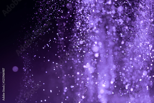 Abstract Purple bokeh defocus glitter blur background.