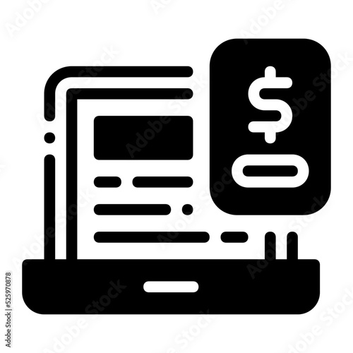 Online Payment icon glyph 