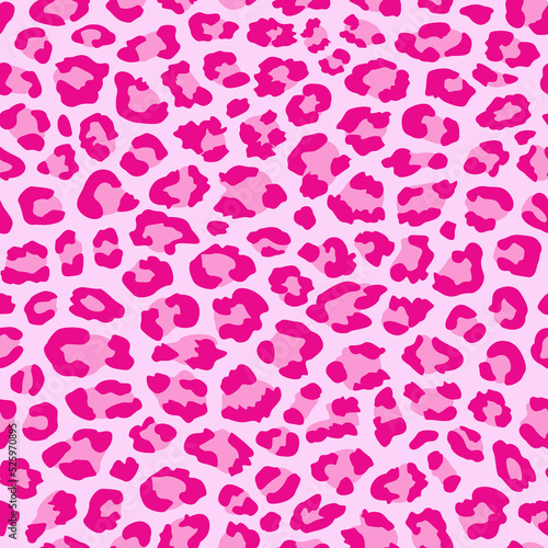 animal print. pink leopard spots pattern. seamless animal pattern. good for fabric, dress, clothing, fashion, wallpaper, backdrop.