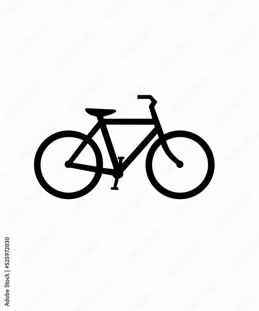 bicycle isolated on white background 