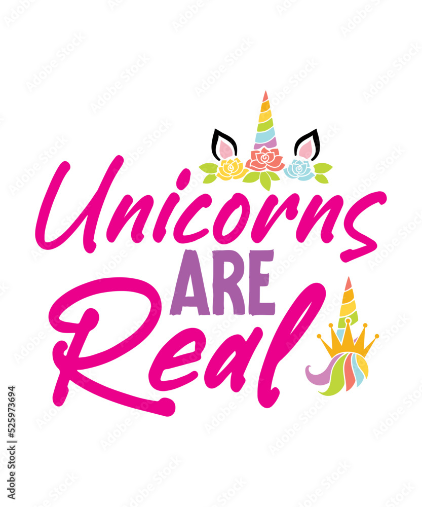 Unicorn Bundle Svg Unicorn Crown Svg Unicorn Head Svg Unicorn Girl