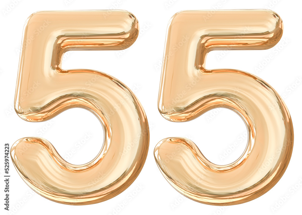3d golden number 55 3d golden number 55
