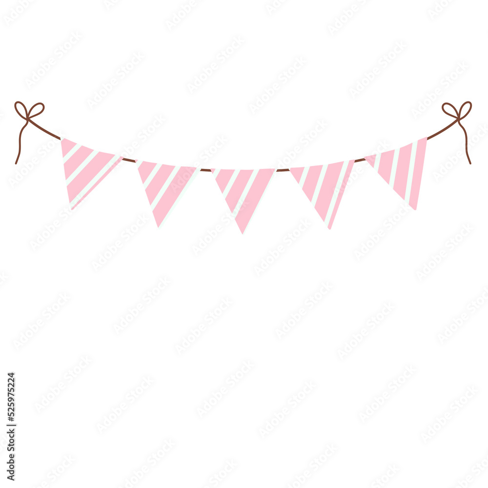 Pink Party flag.