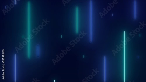 Neon lights effect background. 4K video seamless pattern looping. 