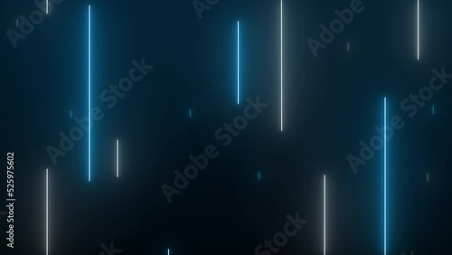 Neon lights effect background. 4K video seamless pattern looping. 