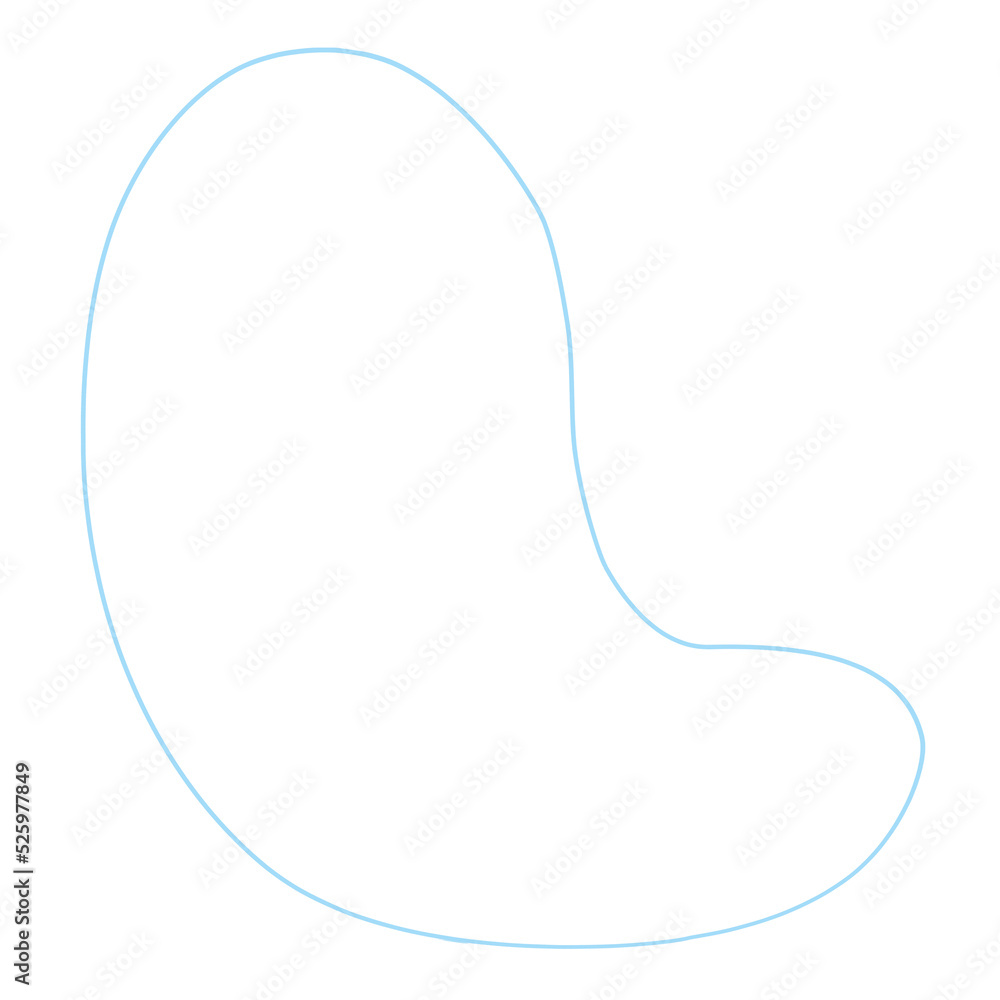 PNG. Abstract blob line art. PNG. Abstract blob line art.