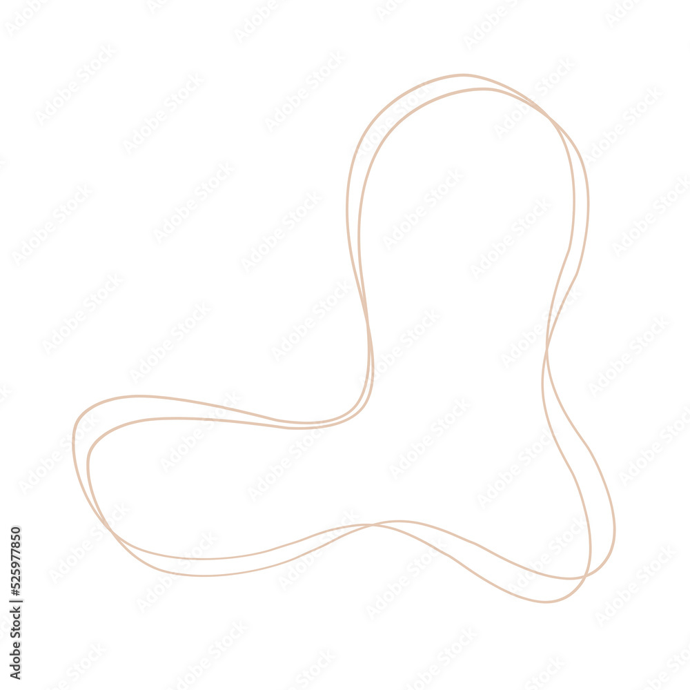 PNG. Abstract blob line art. PNG. Abstract blob line art.
