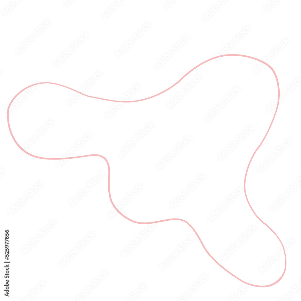 PNG. Abstract blob line art. PNG. Abstract blob line art.