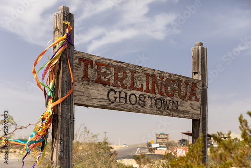 Terlingua Ghost Town Sign in Texas