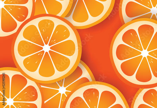 Orange illustration for background