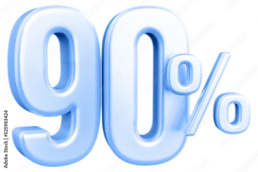 Sale 90 percent off number blue Sale 90 percent off number blue