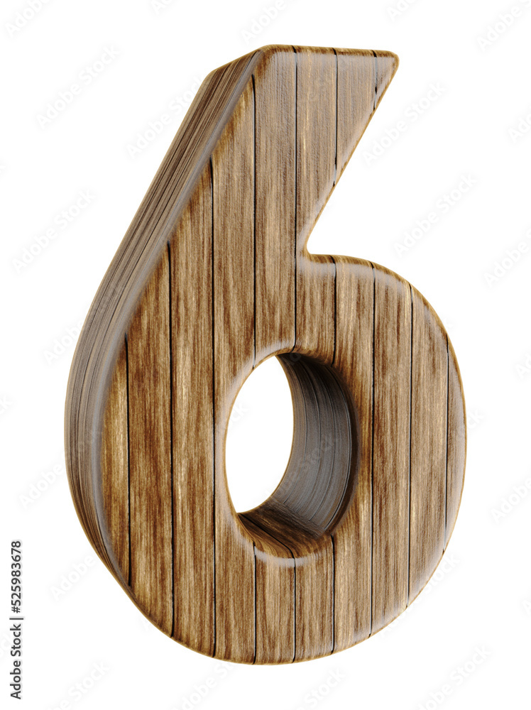 3d wooden number 6 balloon 3d wooden number 6 balloon