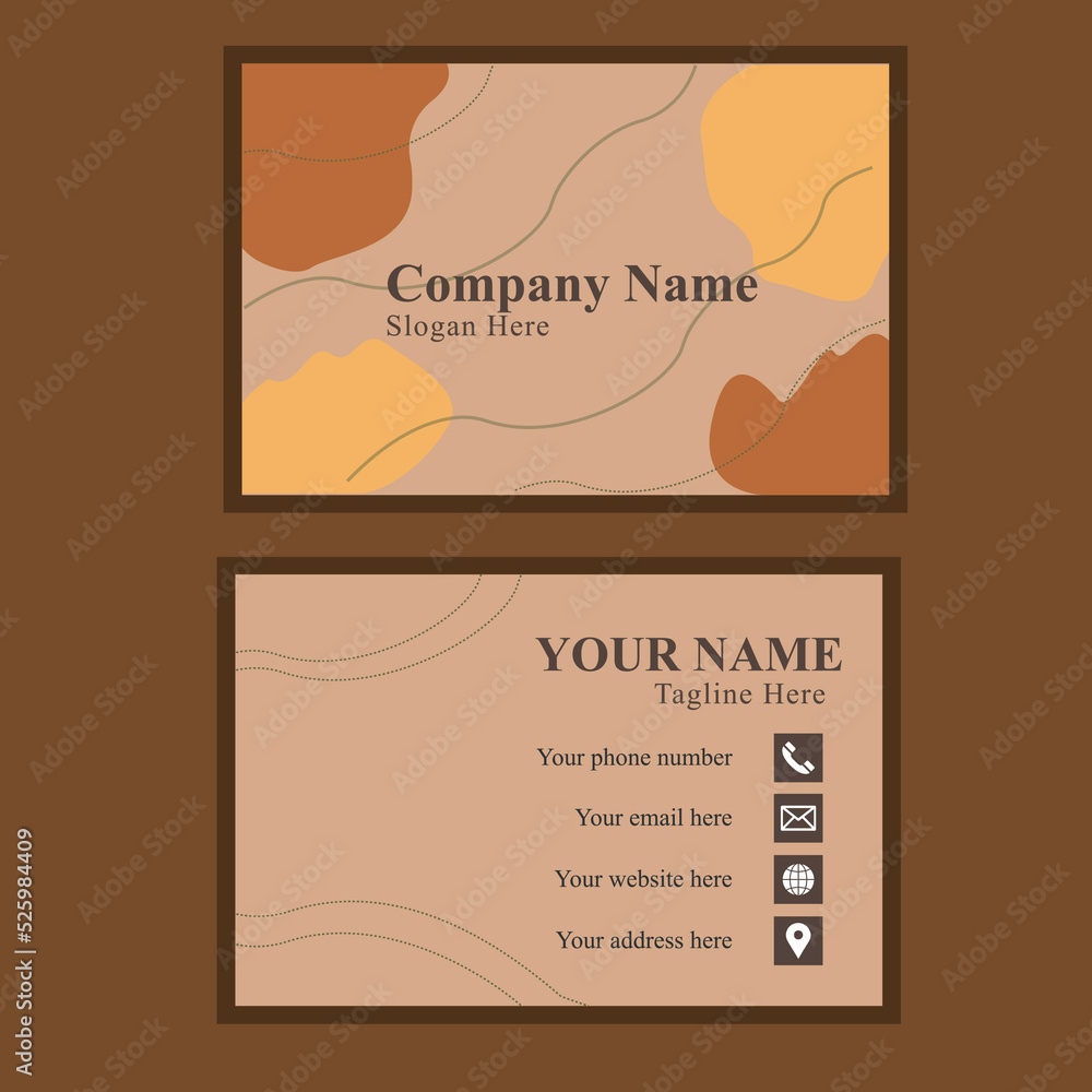 Simple Graphic Vector Business Card Design