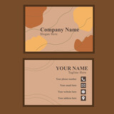 Simple Graphic Vector Business Card Design