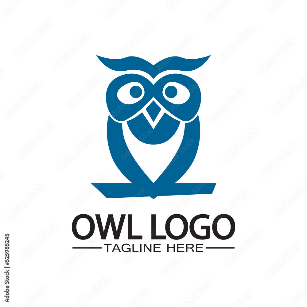 Owl logo vector template Owl logo vector template