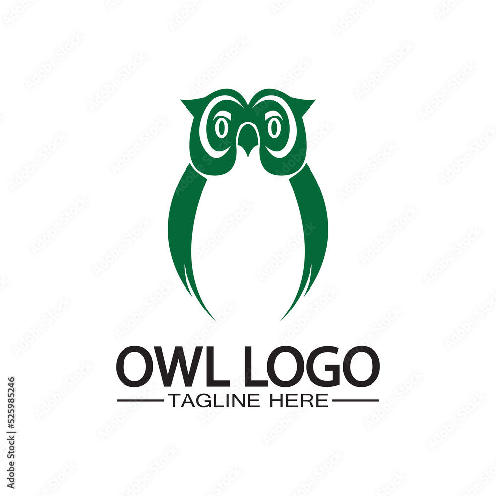 Owl logo vector template Owl logo vector template