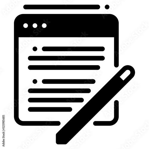 blogging Outline icon