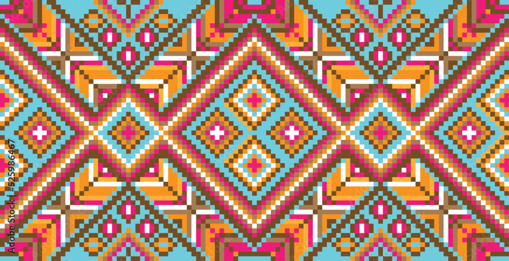 seamless tribal navajo pattern, indian style
