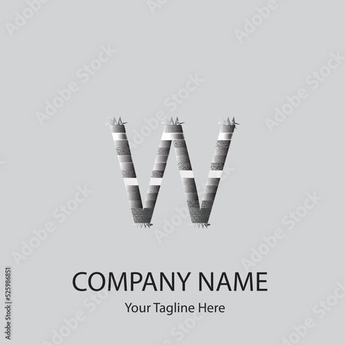 W Letter Logo Unique Logo office  Logo College Logo villa Logo 
