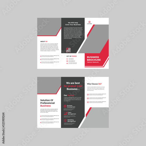 Trifold Brochure with Modern Layout