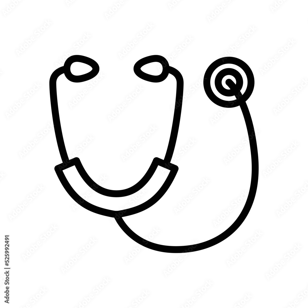 Stethoscope icon vector graphic illustration Stethoscope icon vector graphic illustration