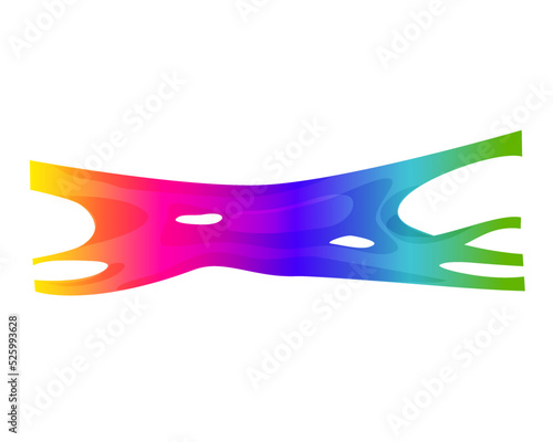 Rainbow slime stretch . Colorful vector illustration Child toy. Vector illustration mucus, paint, slime, snivels, chewing gum. 