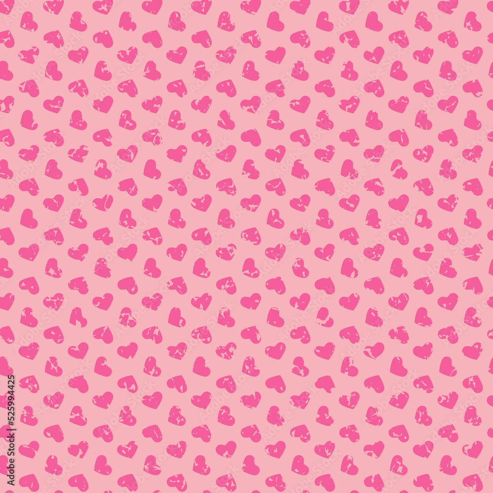 Heart pink seamless pattern for wrapping paper, romantic pattern for decoration Heart pink seamless pattern for wrapping paper, romantic pattern for decoration