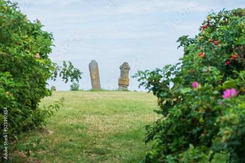 Grabsteine auf dem ehemligen Friedhof Stryper kerkhof photo