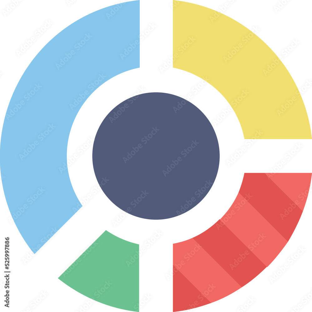 Donut Chart Vector Icon Donut Chart Vector Icon